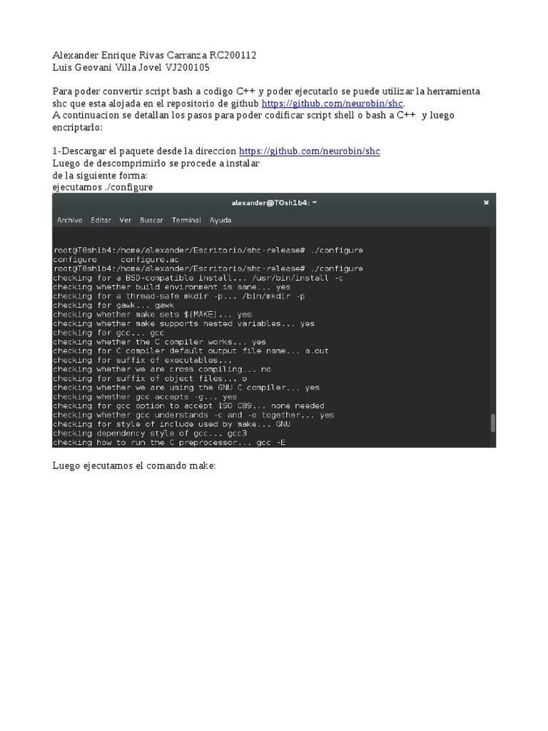 Convertir Script Bash A C Pdf