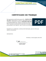 Certificado de Jjv