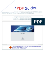 User Manual Mercedes Classe Clk Coupe e