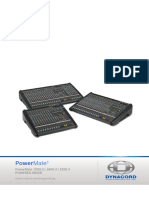 Powermate 1000-3 - 1600-3 - 2200-3 Powered Mixer