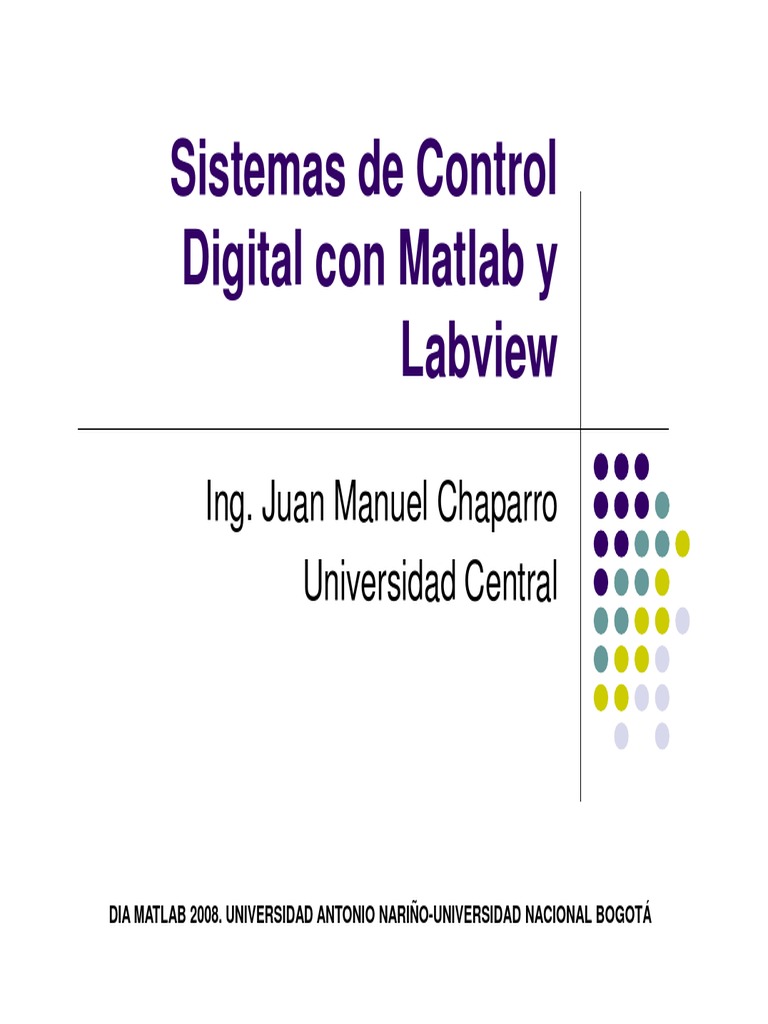 Sistemas de Control Digital Con Matlab y Labview PDF | PDF | Matlab ...