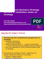 Institutions and Strategy(1)