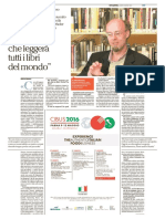 Michael Orthofer: "Io, L'uomo Che Leggerà Tutti I Libri Del Mondo" - La Repubblica 09.05.2016