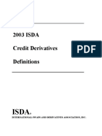 2003 ISDA Credit Derivatives Definitions