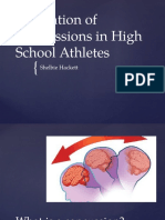 Prevention of Concussions in High School Athletes: Shelbie Hackett