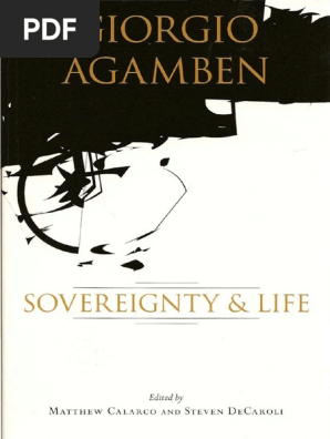 Giorgio Agamben, Sovereignty and Life (Matthew Calarco and Steven ...