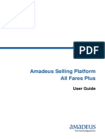 Amadeus Selling Platform All Fares Plus: User Guide