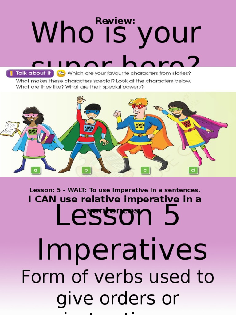 Imperative | PDF | Language Arts & Discipline | Self-Improvement