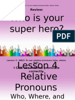 Relative Pronouns