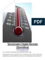 Termómetro Digital Remoto (Domótica)