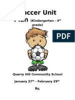 Pe Practicum Soccer Unit Plan Elementary