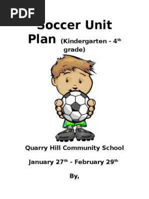 pe practicum soccer unit plan  elementary 