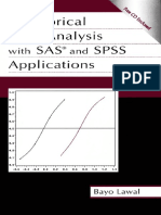 Categorical Data Analysis With SAS and SPSS Applications