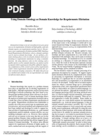 Using Domain Ontology as Domain Knowledge for Requirements Elicitation