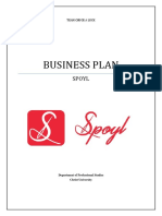 Spoyl - Startup Business Plan