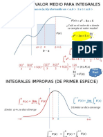 8.1 Valor Medio e Integrales Impropias