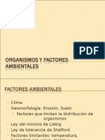  Organismos y Factores