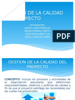 Gestion de La Calidad Del Proyecto