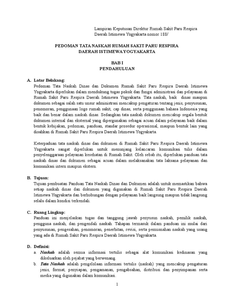Pedoman Tata Naskah