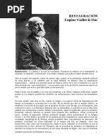 Viollet Le Duc Voz Restauration