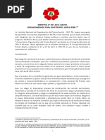 DIRECTIVA Nº 001 Organización de Activistas y Comités Del FA