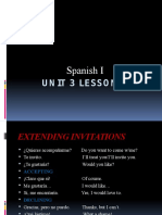 Spanish I Unit 3 Lesson 1 Ppoint