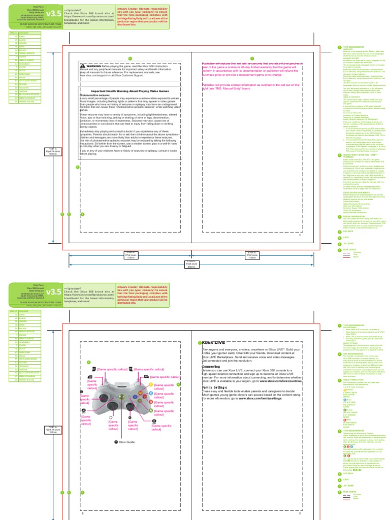 Layered Xbox 360 Main Body PDF | PDF | Epilepsy | Languages