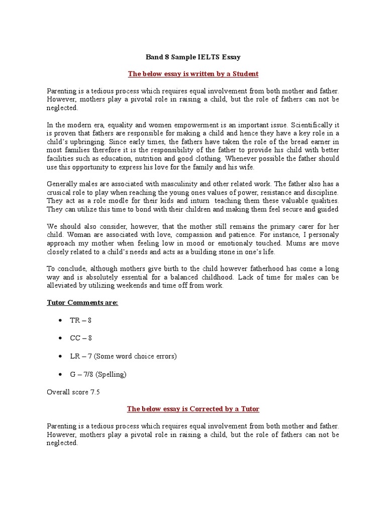 Parenting essay examples image