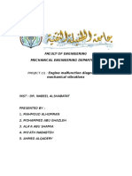 Faculy of Engineering Mechanical Engineering Department:: Engine Malfunction Diagnosis by