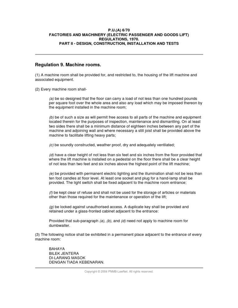 Regulation 09 | PDF | Elevator | Building Engineering
