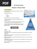 Us Govt Module 4 Study Guide