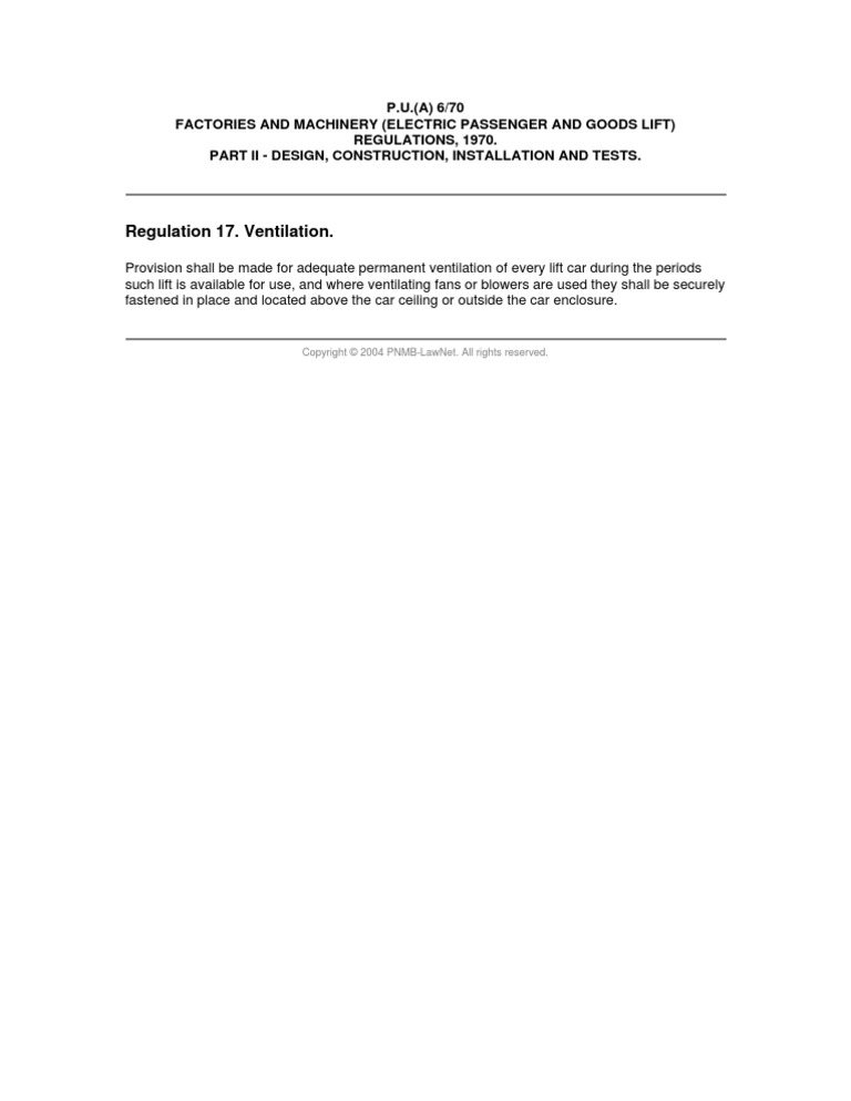 Regulation 17 | PDF