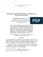 Plasmacytoma of The Thyroid Gland: Case Report and Review of The Literature