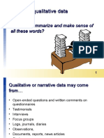 Qualitative Data Analysis Standby