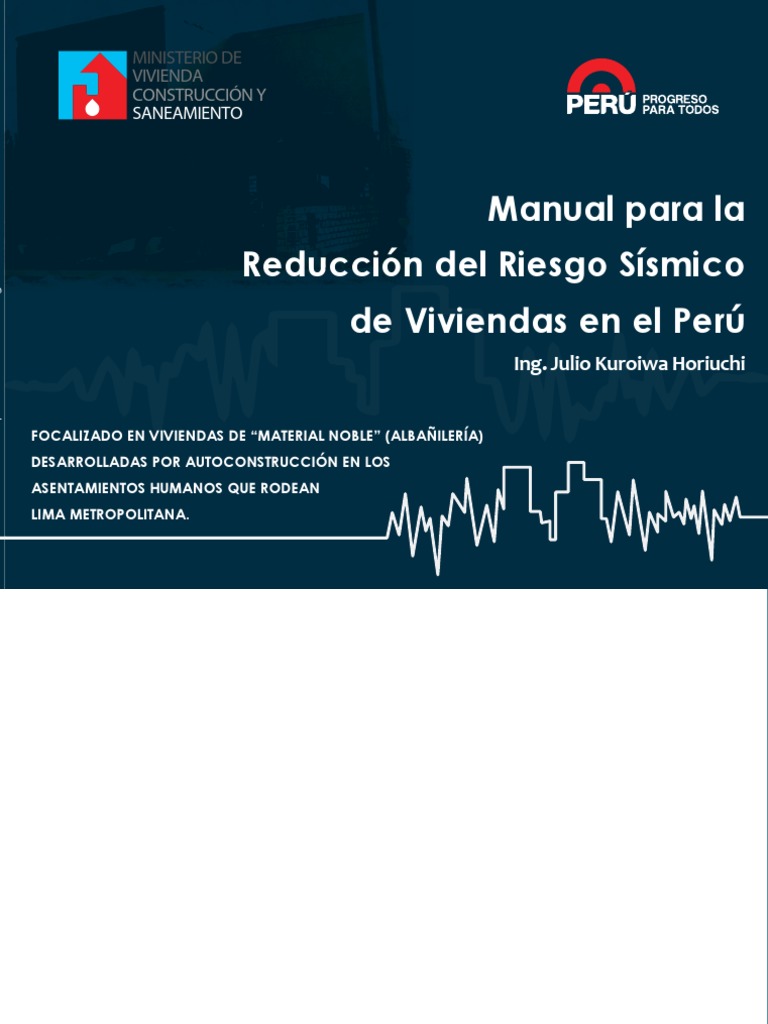 Manual Reduccion Riesgo Sismico | PDF | Temblores | Lima