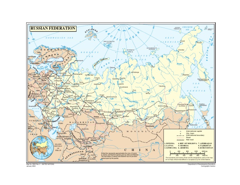 Map of the Russian Federation | PDF