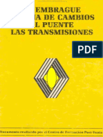 Manual Embrague Caja Cambios Puente Transmisiones Funcionamiento Componentes Averias Fallas PDF