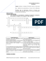 Ficha 1 Español Segundo Bloque 1