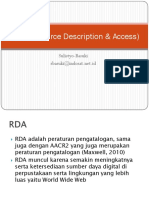 RDA (Resource Description & Access)