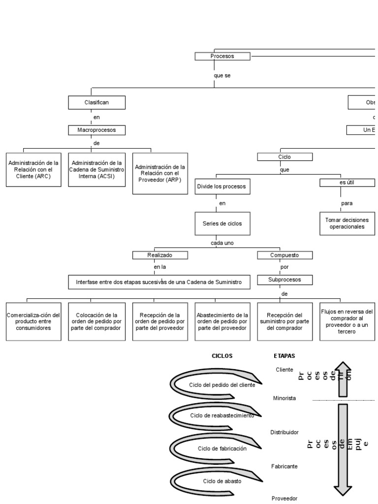 Mapa Conceptual Cadena de Suministro | PDF | Economias | Business