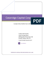 Caseridge Capital Corporation: Caseridge Techsys Dealbook May 11, 2010