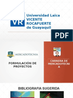 Presentación Formulación de Proyecto Clase 16 Al 22 de Mayo