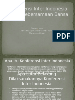 Sejarah (Konferensi Inter Indonesia)