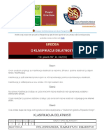 Uredba o Klasifikaciji Delatnosti