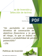 Políticas de Inversión y Selección de Activos