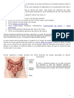 El Cáncer de Colon