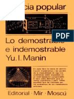 Lo Demostrable e Indemostrable PDF