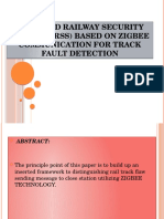 Advanced Railway Security System (Arss) Based On Zigbee Communication For Track Fault Detection