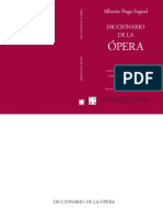 PUGA SEGUEL, A. - Diccionario de La Ópera. 