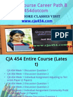 CJA 454 Course Career Path Begins Cja454dotcom